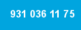 931 036 11 75 931 036 11 75
